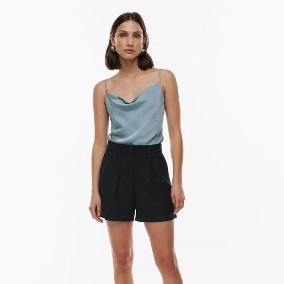 Aritzia Satin Light Blue Top - Picture 4 of 5